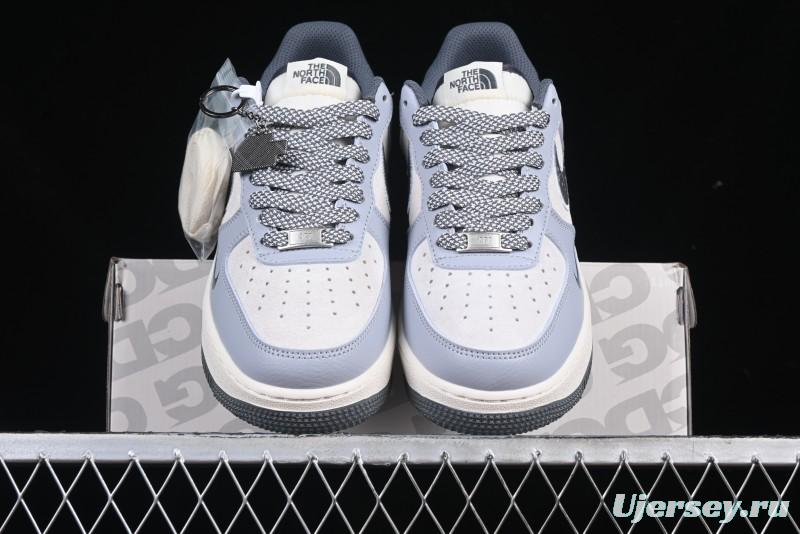 Nike Air Force 1 '07 Low The North Face Collaboration Embroidered Splash Design Casual Sneakers - DM6688-006