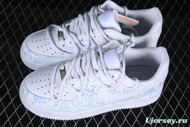 Nike Air Force 1 '07 Low Thermochromic Blue and White China Style Casual Sneakers - ZH0316-055