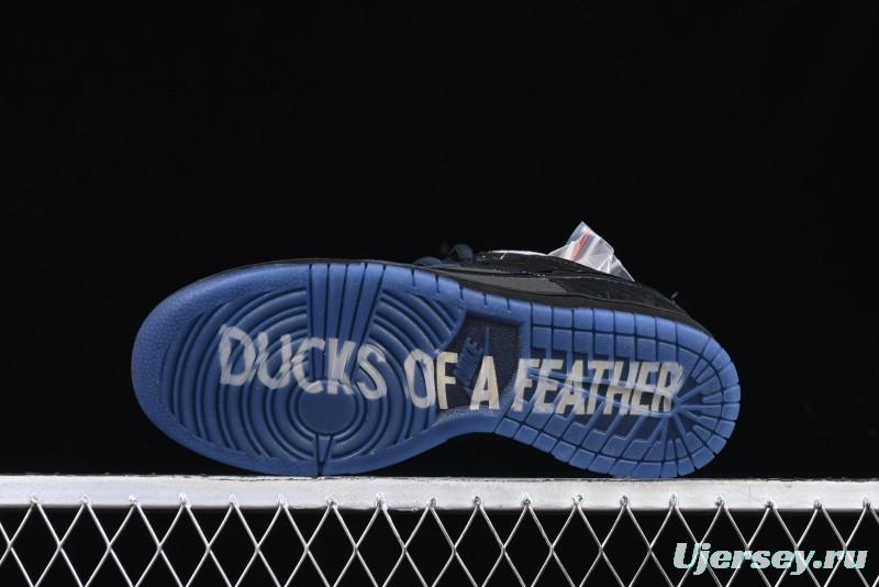 Nike Division Street Dunk Low "Oregon Black" Hidden Colorway Low-Top Casual Sneakers - HV1470-001