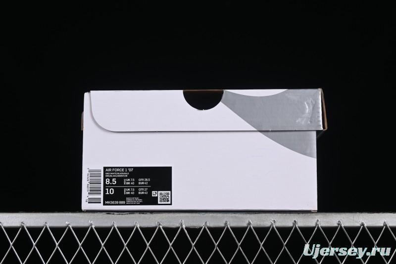 Nike Air Force 1'07 Low Grey Silver Splatter Casual Sneakers - MK5639-889