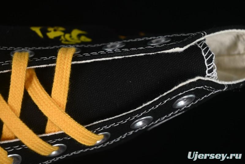 Converse Chuck 1970s High-Top Casual Canvas Sneakers with Classic Graffiti Limited Edition Three-Star Logo - 162050C