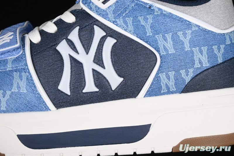 New York Yankees MLB Chunky Liner Lightweight Platform Sneakers with 6cm Height Increase - 3ASXCHL4N50BLS