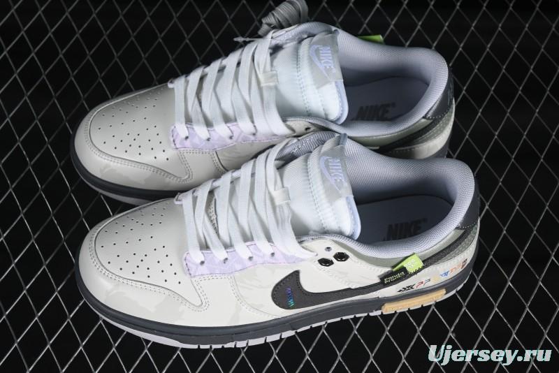 Nike Dunk Retro Low-Top Casual Sneakers with Panda Mischief Mountain Theme - DD1391-103