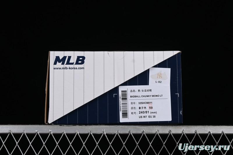 MLB Bigball Chunky Mono New York Yankees Height Increasing Thick Sole Casual Sneakers - 32SHCM01150I