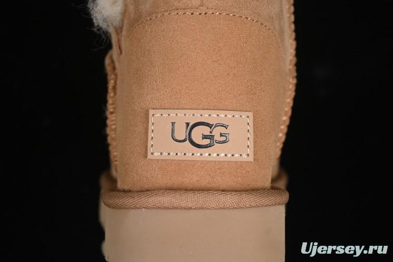 UGG Official Classic Button Sheepskin Snow Boots - 1016226 Chestnut