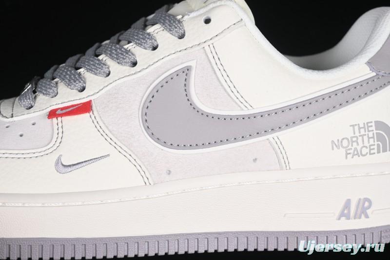 Nike Air Force 1 '07 Low The North Face Collaboration Beige Grey Red Label Casual Sneakers - BB7518-009