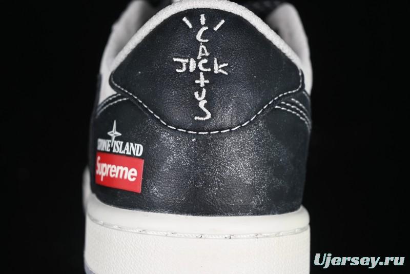 Nike Travis Scott x Fragment Design x Air Jordan 1 Low OG SP AJ1 Retro Sneakers - DM7866-050