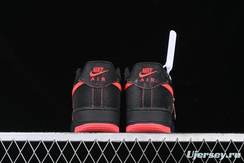 Nike Air Force 1 '07 Low Casual Sneakers in Heartbeat Orange with Full-Length Air Cushion - DF0188-015