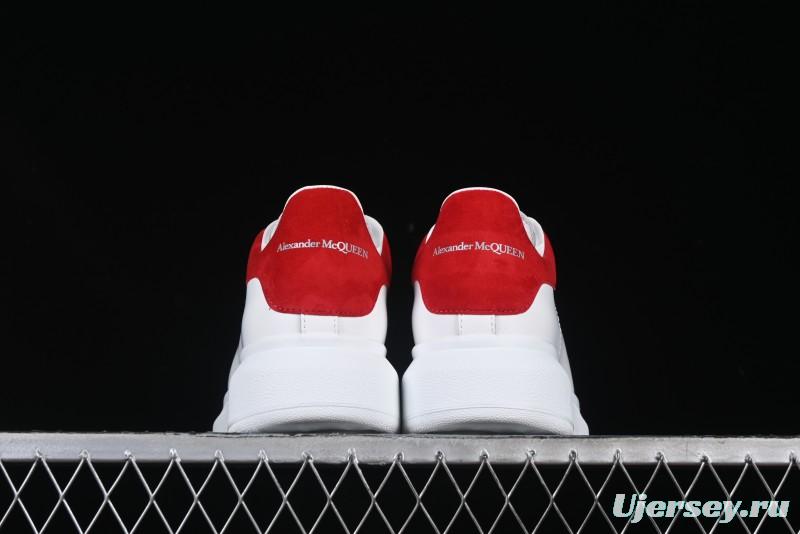 Alexander McQueen Oversized Sneakers with Red Suede Heel Detail - D.E5
