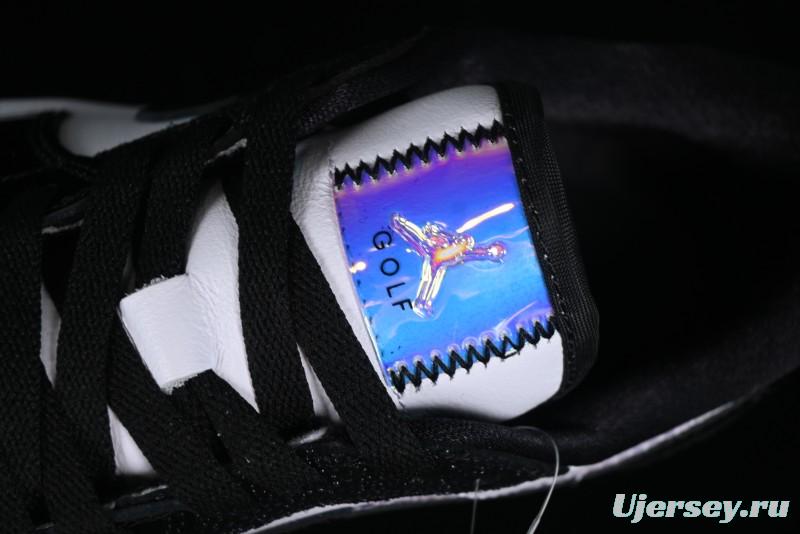 Nike Air Jordan 1 Low Golf AJ1 Golf Shoes with Laser Leather Black Double Hook - FZ4159-100