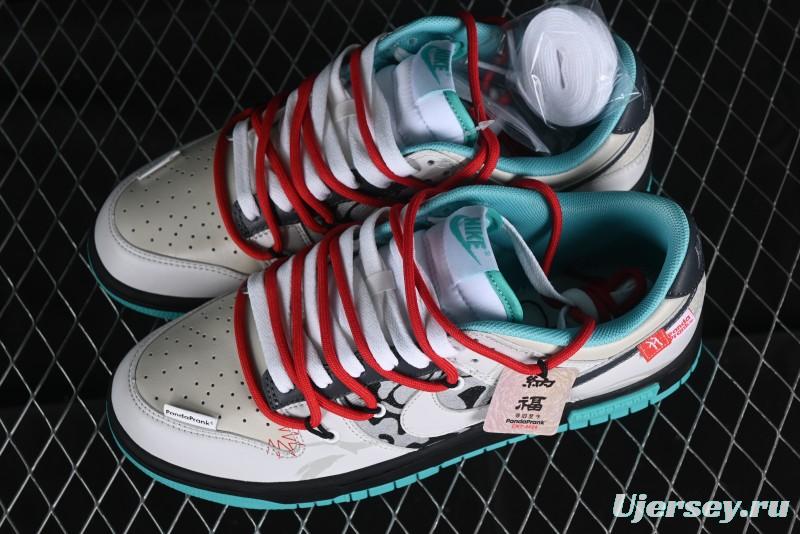 Nike Dunk Low Panda Prank CNY Year of the Dragon Limited Edition SB Low-top Casual Sneakers - DV0831-101
