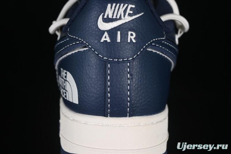 Nike Air Force 1 '07 Low The North Face Collaboration Beige Blue Patchwork Drawstring Casual Shoes - SJ1198-107