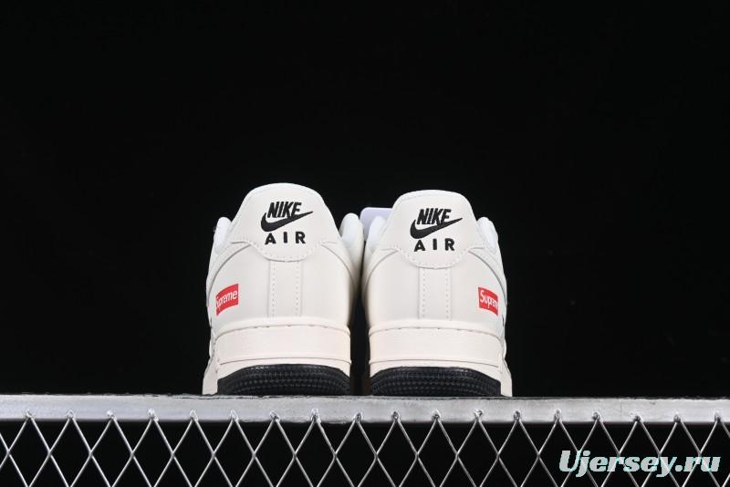 Nike Air Force 1 '07 Low Supreme Collaboration Casual Sneakers with Dual-Color Sole - XZ6188-017