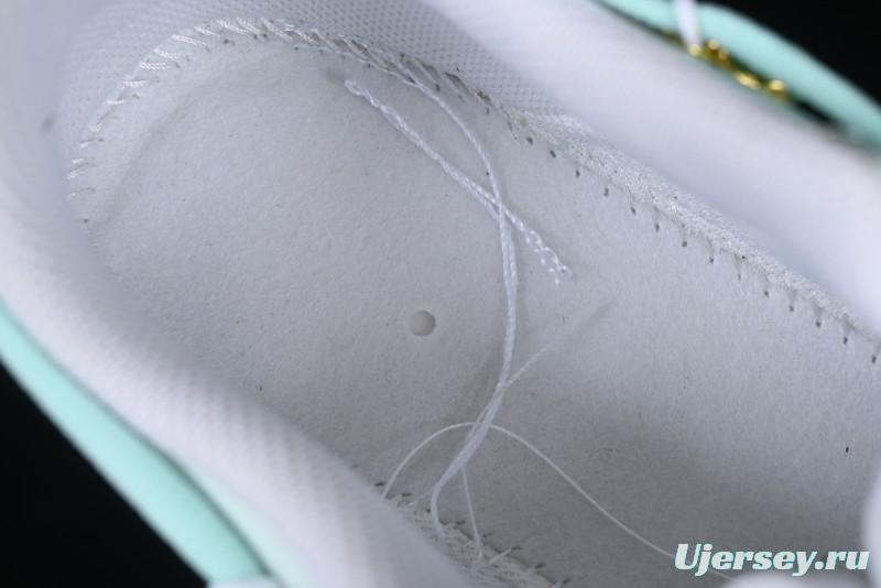 Nike Air Force 1 '07 Low Gold-Inlaid Jade Casual Sneakers with Strap - XV7981-476