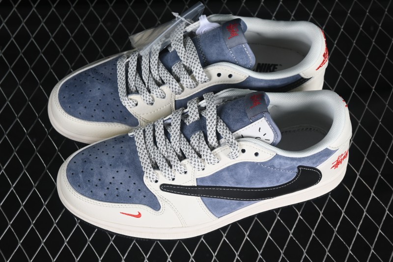 Nike Travis Scott x Fragment Design x Air Jordan 1 Low OG SP Sneakers - XZ6188-578