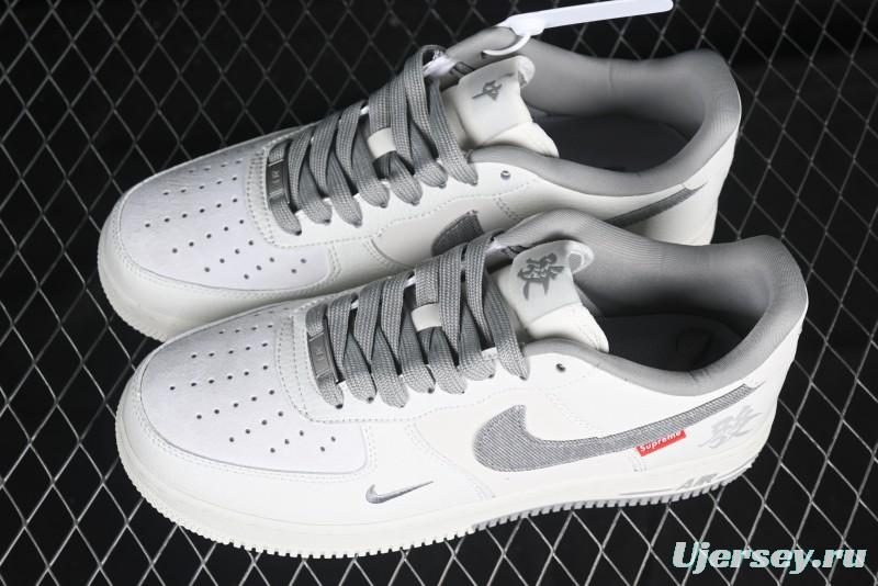 Nike Air Force 1 '07 Low The North Face x CDG Retro Casual Sneakers with Full-Length Air Cushion - DM6688-049
