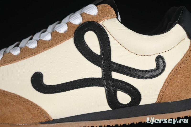 Loewe Ballet Runner 2.0 Sneakers Retro Style Lightweight Training Shoes - Apricor