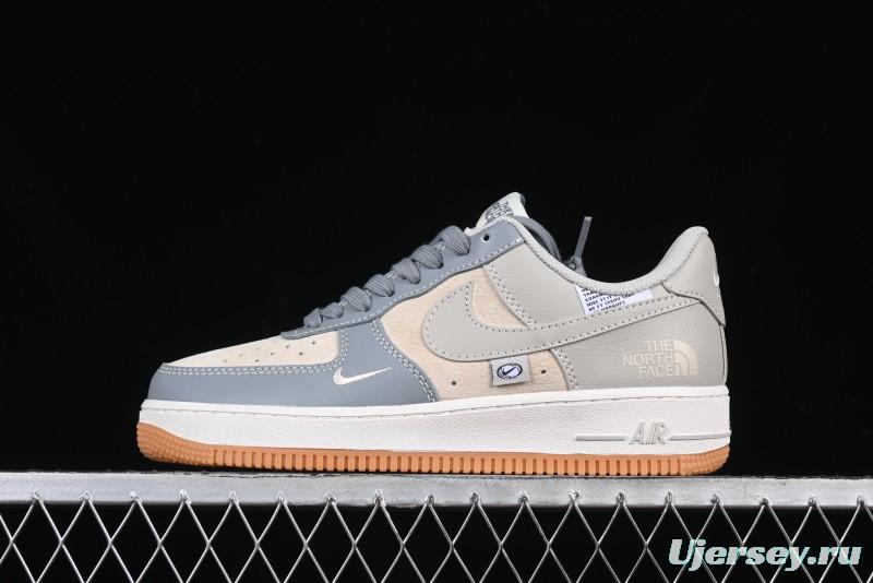 Nike Air Force 1 '07 Low The North Face Collaboration Light Blue Gum Sole Low-Top Casual Sneakers - DM6688-022