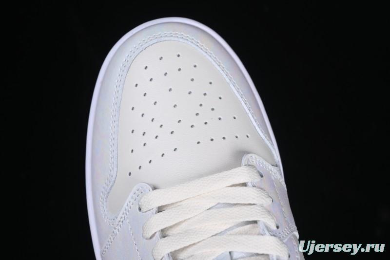 Nike Air Jordan 1 Low "Year of the Snake 2025" AJ1 Basketball Shoes with Iridescent Pearl Finish - HF4080-001