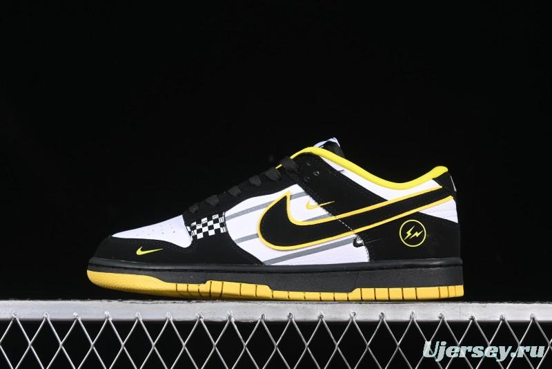 Nike SB Dunk Low Lightning Collaboration Racing Black Hook Anniversary Custom Low-Top Casual Skate Shoes - KK1333-026