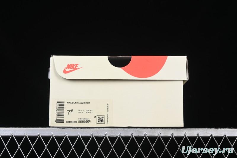 Nike SB Dunk Low FOG Collaboration - Anniversary High-End Custom Low-Top Casual Sneakers - KK1333-016