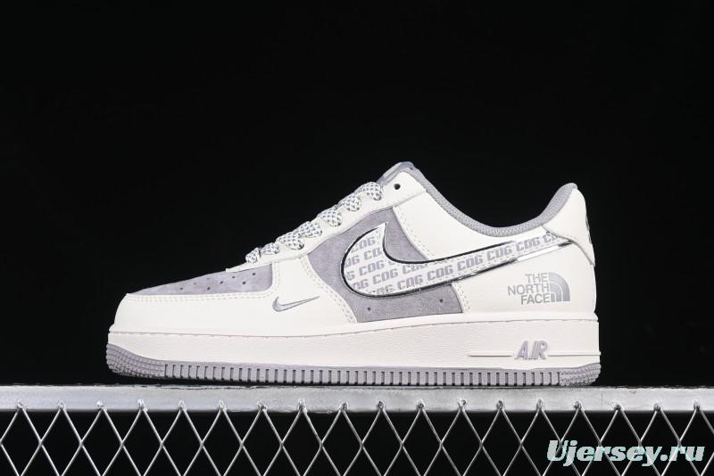 Nike Air Force 1 '07 Low The North Face x CDG Light Bone Swoosh Casual Sneakers - BB7518-014