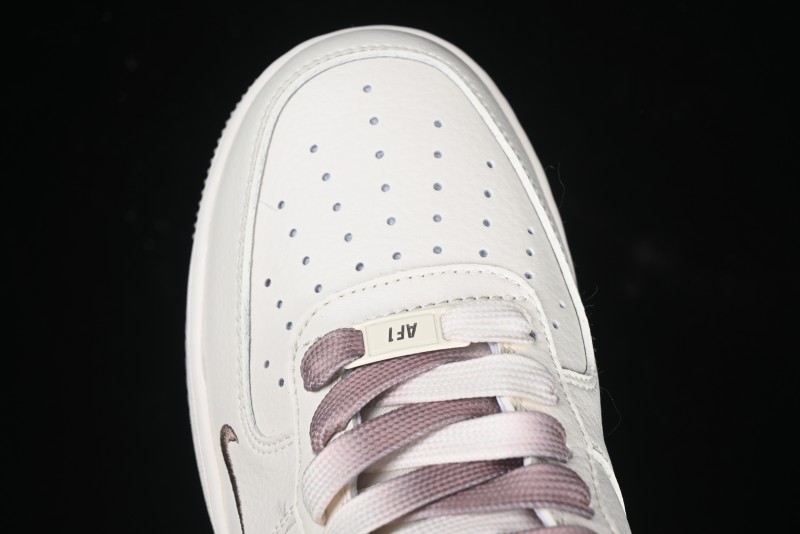 Nike Air Force 1 '07 Low Supreme Collaboration - Beige/Brown Colorway Low-Top Casual Sneakers BB7577-215