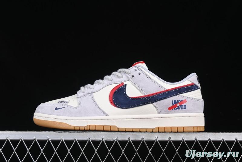 Nike SB Dunk Low UN Collaboration Anniversary Edition Custom Lifestyle Sneakers with Black Swoosh and Gum Sole - DM6868-032