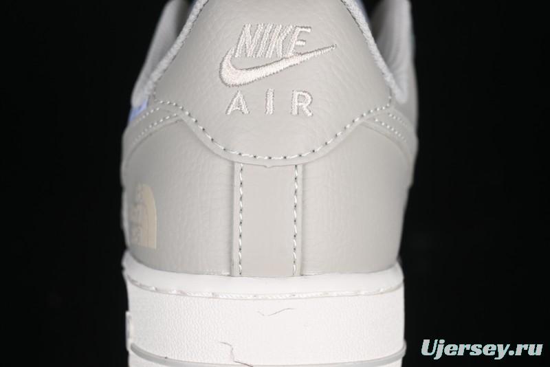 Nike Air Force 1 '07 Low The North Face Collaboration Light Blue Gum Sole Low-Top Casual Sneakers - DM6688-022