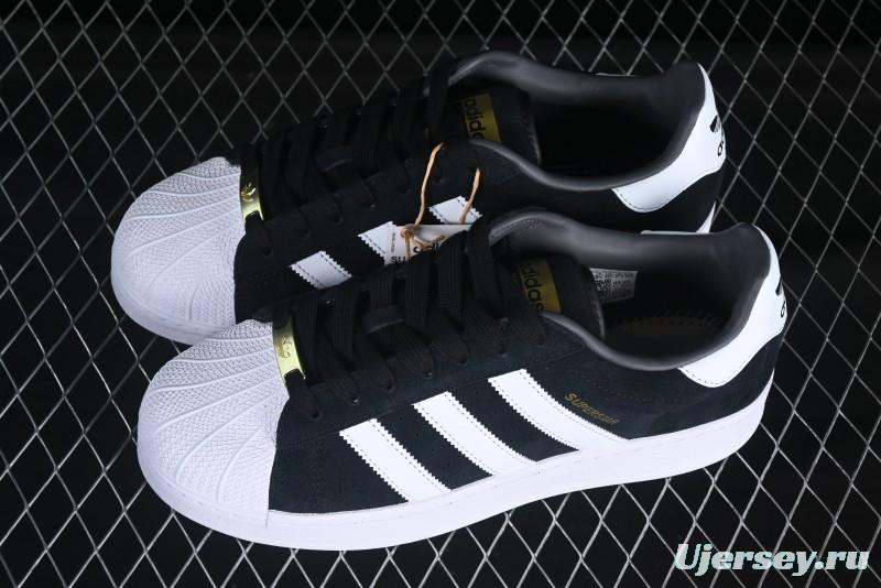 Adidas Originals Superstar XLG Casual Sneakers with Gold Logo Shell Toe and Thick Sole - ID4657