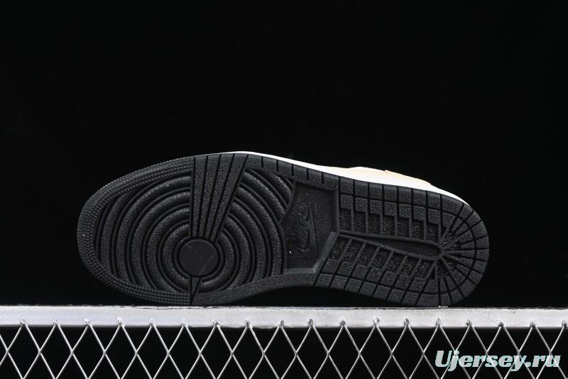 Nike Travis Scott x Air Jordan 1 Low OG AJ1 Reverse Swoosh Collaboration Sneakers - DM7866-812