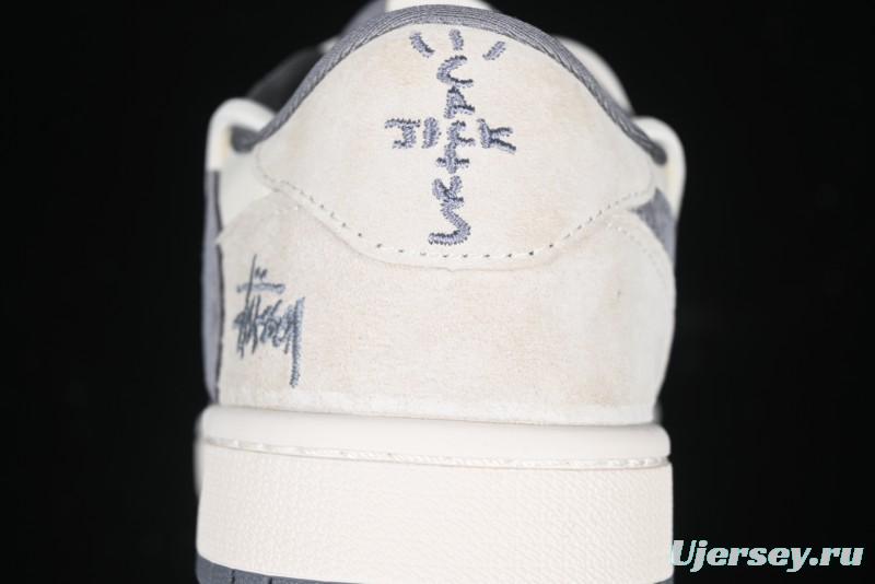 Nike Travis Scott x Fragment Design x Air Jordan 1 Low OG SP AJ1 Stussy Collaboration - DM9288-004