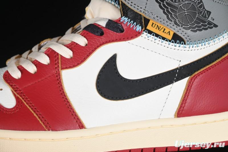 Nike Union x Air Jordan 1 Retro High Basketball Shoes Shadow Chicago - HV8563-600