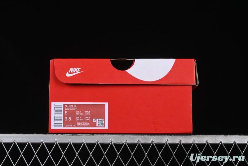 Nike Air Max 90 Retro Running Shoes with Air Cushion Technology - CZ1846-100