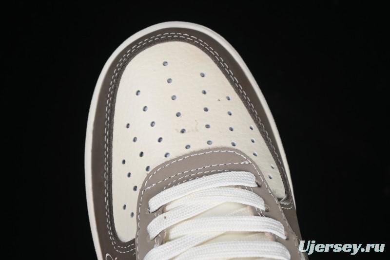 Nike Air Force 1 '07 Low The North Face Collaboration Light Brown Ghost Face Casual Sneakers - KK1988-065