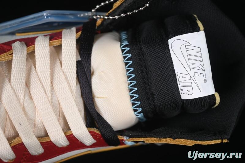 Nike Union x Air Jordan 1 Retro High Basketball Shoes Shadow Chicago - HV8563-600