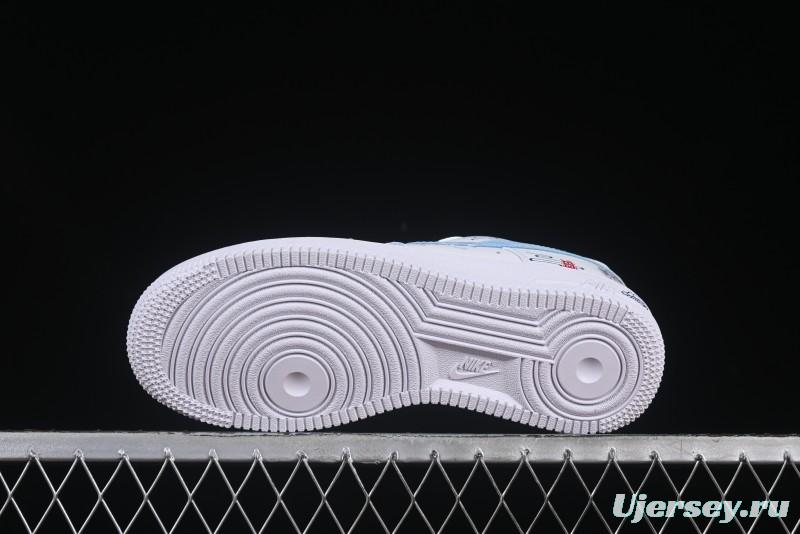 Nike Air Force 1 '07 Low Casual Sneakers with Erciyuan Hand-Painted Graffiti Lingzhu Aobing Design - HF0022-010
