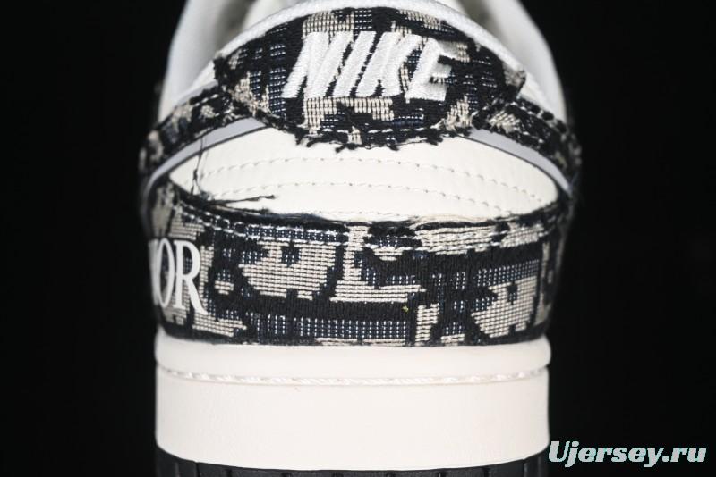 Nike SB Dunk Low Dior Collaboration Anniversary Customized Low-Top Casual Skate Shoes - YX5066-248
