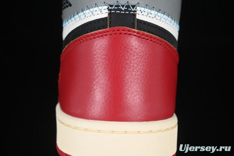 Nike Union x Air Jordan 1 Retro High Basketball Shoes Shadow Chicago - HV8563-600