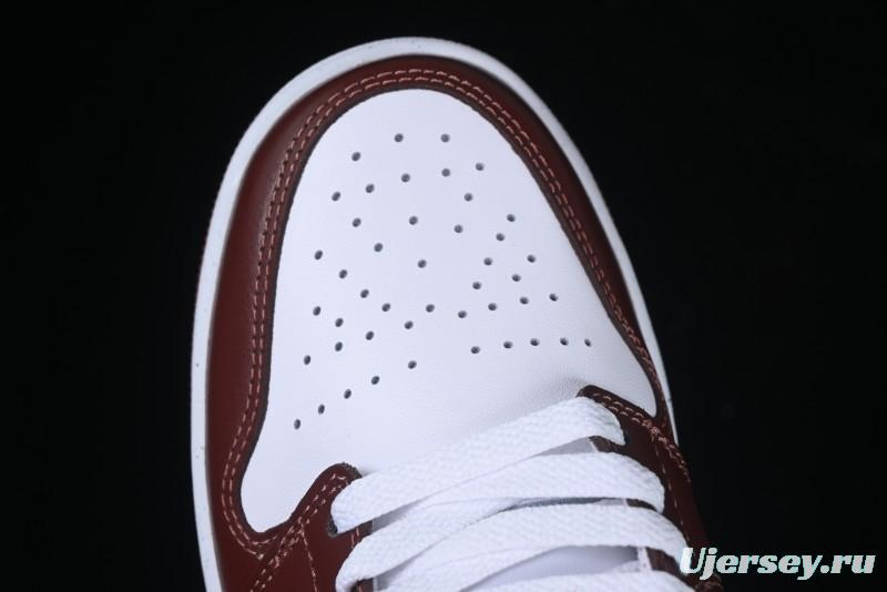 Nike Air Jordan 1 Low AJ1 White University Red Casual Sneakers - HF3148-102