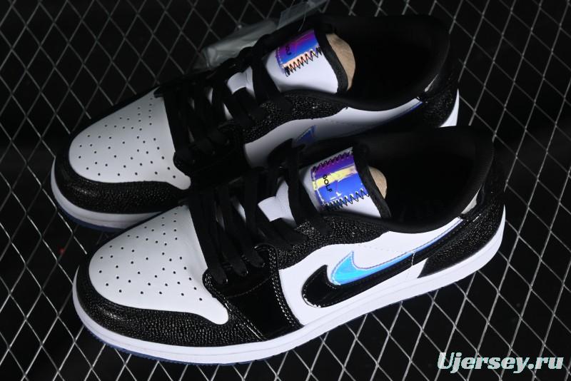 Nike Air Jordan 1 Low Golf AJ1 Retro Golf Shoes with Laser Patent Leather and Double Hook Design - FZ4159-100