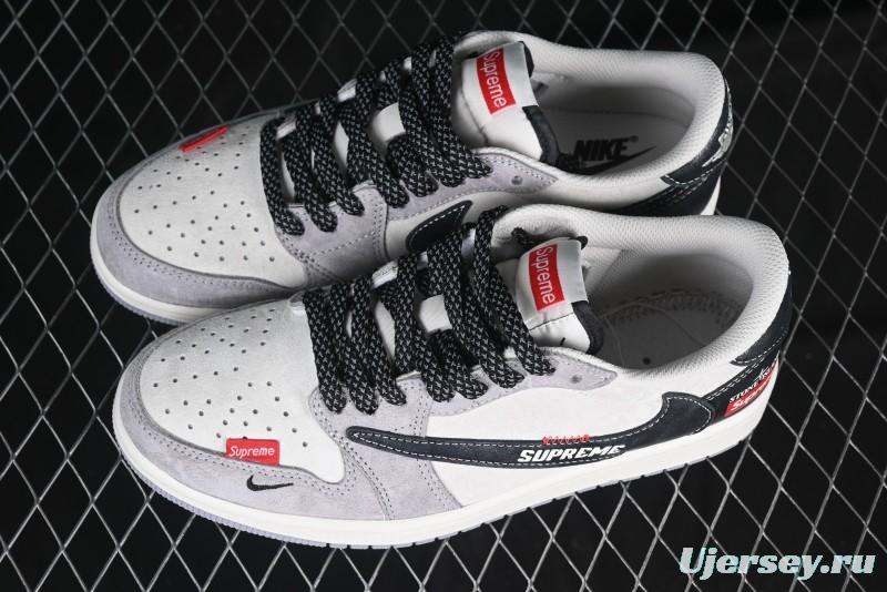 Nike Travis Scott x Fragment Design x Air Jordan 1 Low OG SP AJ1 Retro Sneakers - DM7866-050