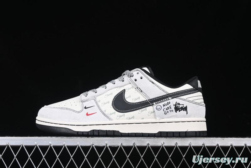 Nike SB Dunk Low Supreme Collaboration Anniversary Custom Low-Top Casual Sneakers - YX5066-220