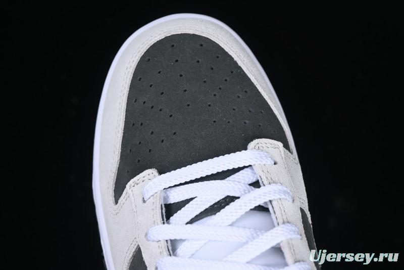 Nike Dunk Low 85 Double Swoosh Series White Grey Panda SB Low Top Casual Skate Shoes - HV1800-101