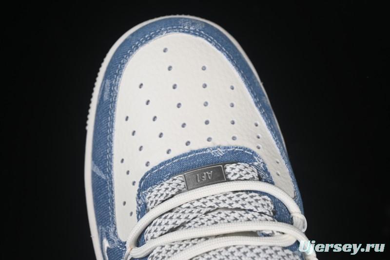 Nike Air Force 1 '07 Low Levi's Denim Patchwork Lace-Up Casual Sneakers - SJ1198-001