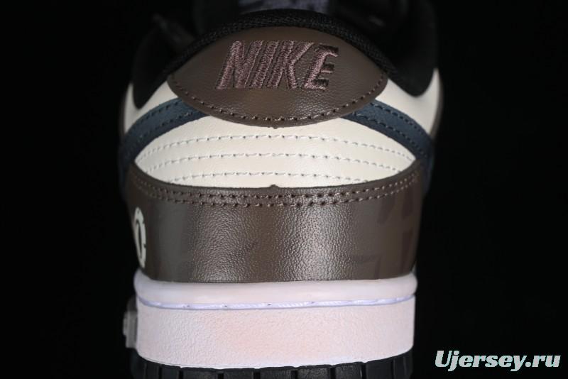 Nike Dunk Low Panda Prank Street Racing Electro Rust Distressed SB Strap Low-Top Casual Sneakers - DD1391-100
