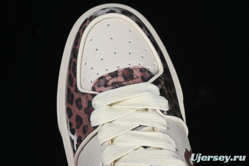 New York Yankees Chunky Liner Lux Leopard Thick Sole Casual Running Shoes - 3ASXCLE4N43BGS