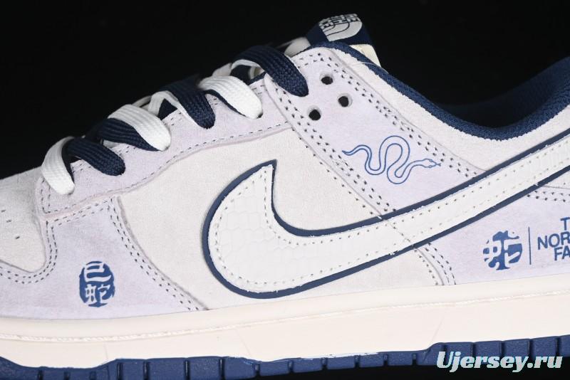 Nike SB Dunk Low The North Face Year of the Snake Collaboration Anniversary Edition Custom Low-Top Casual Skate Shoes - DM6868-014