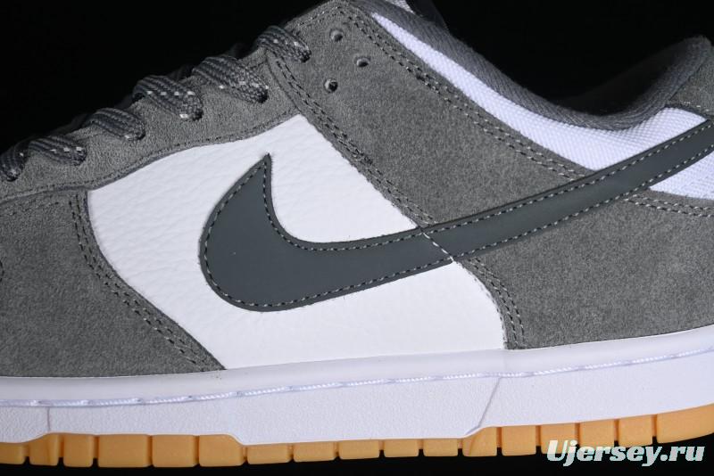Nike Dunk Low SB Grey Gum Retro Skate Shoes with Suede Overlays - FV0389-100