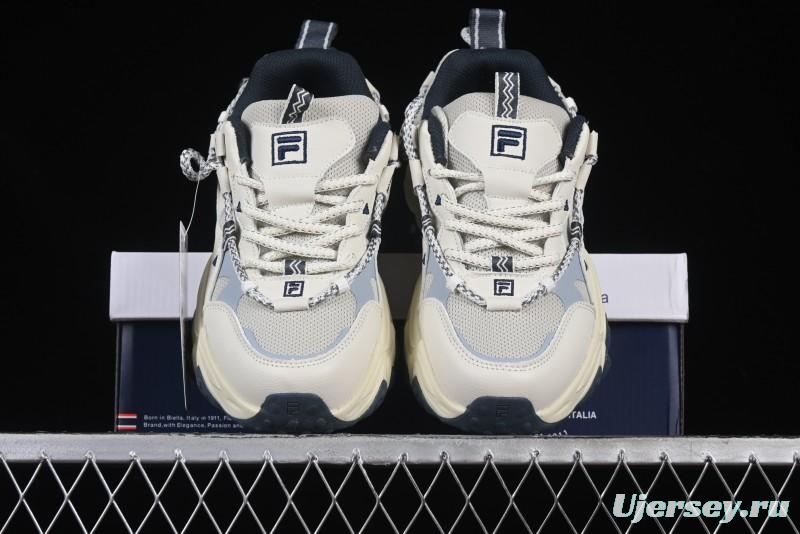 Fila Fusion Retro Mars Running Shoes with Lace-Up Design and Cushioned Sole - F12W432101FSH